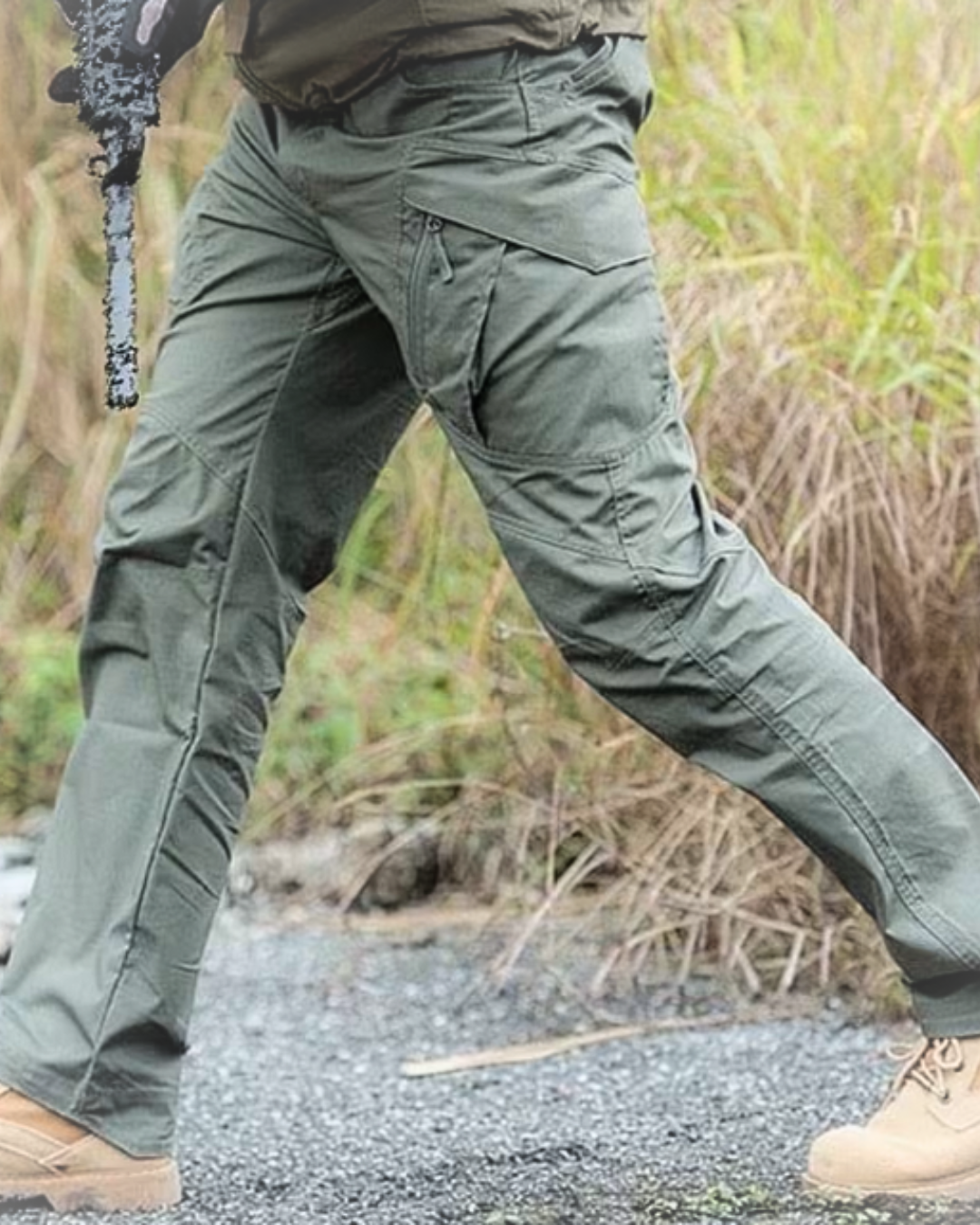 Heren Cargo Broek met Meerdere Zakken en Ritssluiting