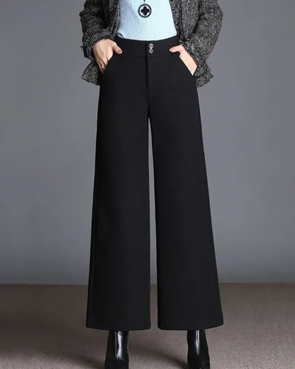 Dames Broek met Wijde Pijpen en Decoratieve Riem