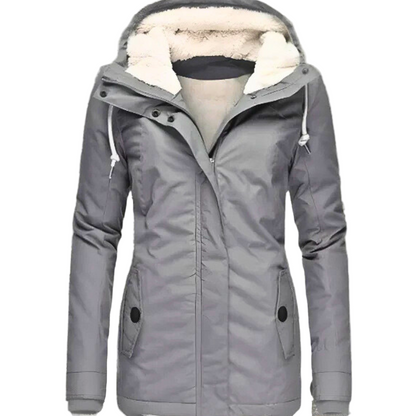 Dames Parka Jas met Sherpa Voering en Capuchon