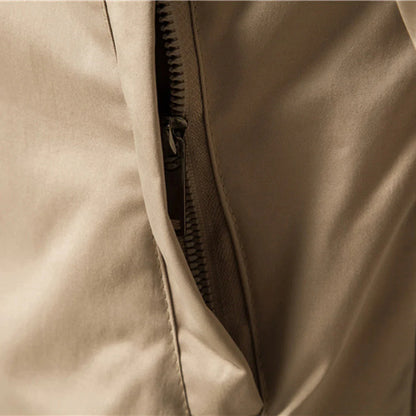 Heren Bomber Jas met Staande Kraag en Ritssluiting