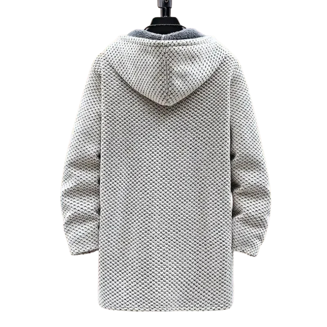 Heren Jas met Capuchon en Ritssluiting