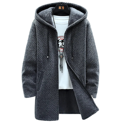 Heren Jas met Capuchon en Ritssluiting