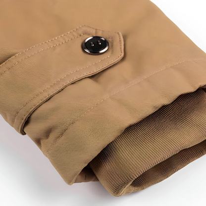 Heren Militaire Jas met Meerdere Zakken en Capuchon