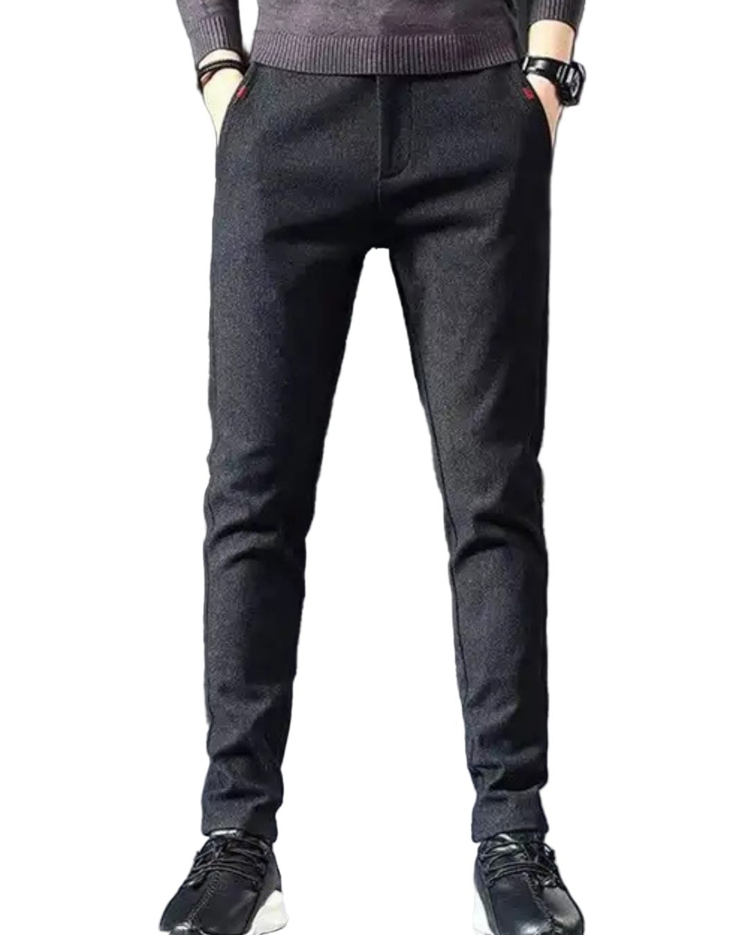 Heren Broek met Steekzakken en Rechte Pijpen