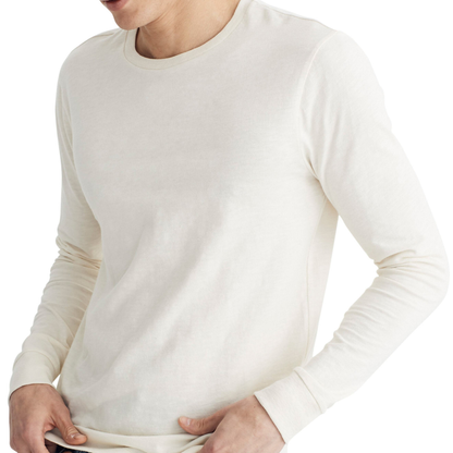 Heren Overhemd met Lange Mouwen en Ronde Hals