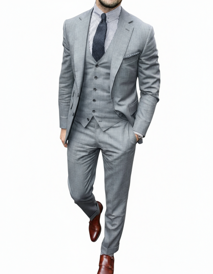 Heren Driedelig Pak met Blazer, Vest en Broek